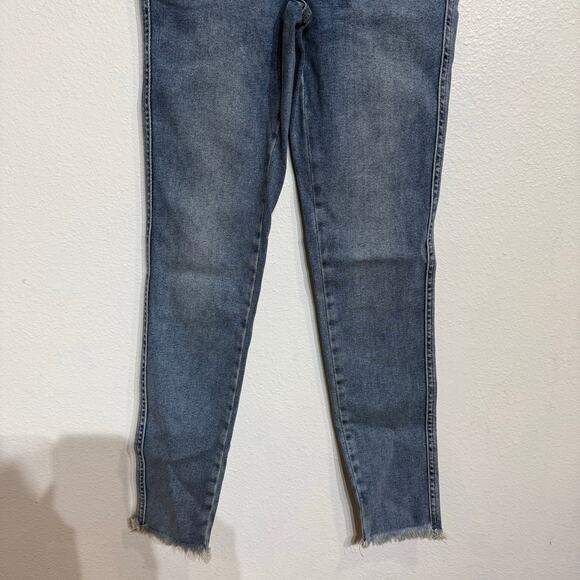 Free People Sierra Blue Raw High Rise Jeggings Sz 27 NWT - Picture 4 of 12